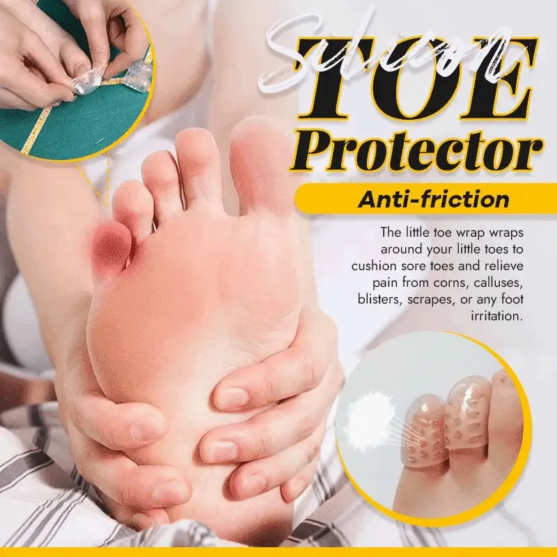 10PCS Silicone anti-friction toe protector Cover Thumb Foot Care Tool Toe Sleeves for Friction Pain Relief Finger Tube Protect