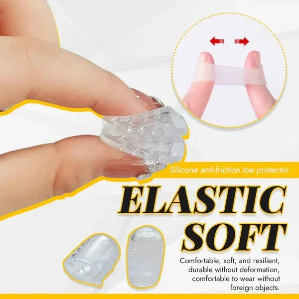 10PCS Silicone anti-friction toe protector Cover Thumb Foot Care Tool Toe Sleeves for Friction Pain Relief Finger Tube Protect