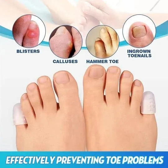10PCS Silicone anti-friction toe protector Cover Thumb Foot Care Tool Toe Sleeves for Friction Pain Relief Finger Tube Protect