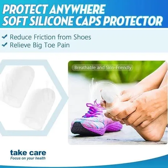 10PCS Silicone anti-friction toe protector Cover Thumb Foot Care Tool Toe Sleeves for Friction Pain Relief Finger Tube Protect