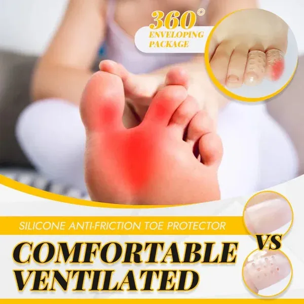 10PCS Silicone anti-friction toe protector Cover Thumb Foot Care Tool Toe Sleeves for Friction Pain Relief Finger Tube Protect