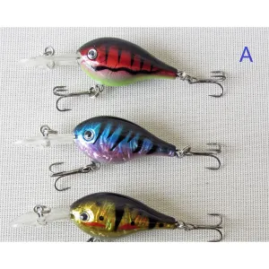 3 x lures Crankbait Lures Fishing Tackle A ./70mm, 5.5g