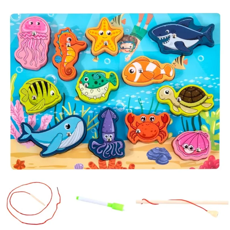 4IN1 Chunky Magnetic Wooden Lacing Puzzle