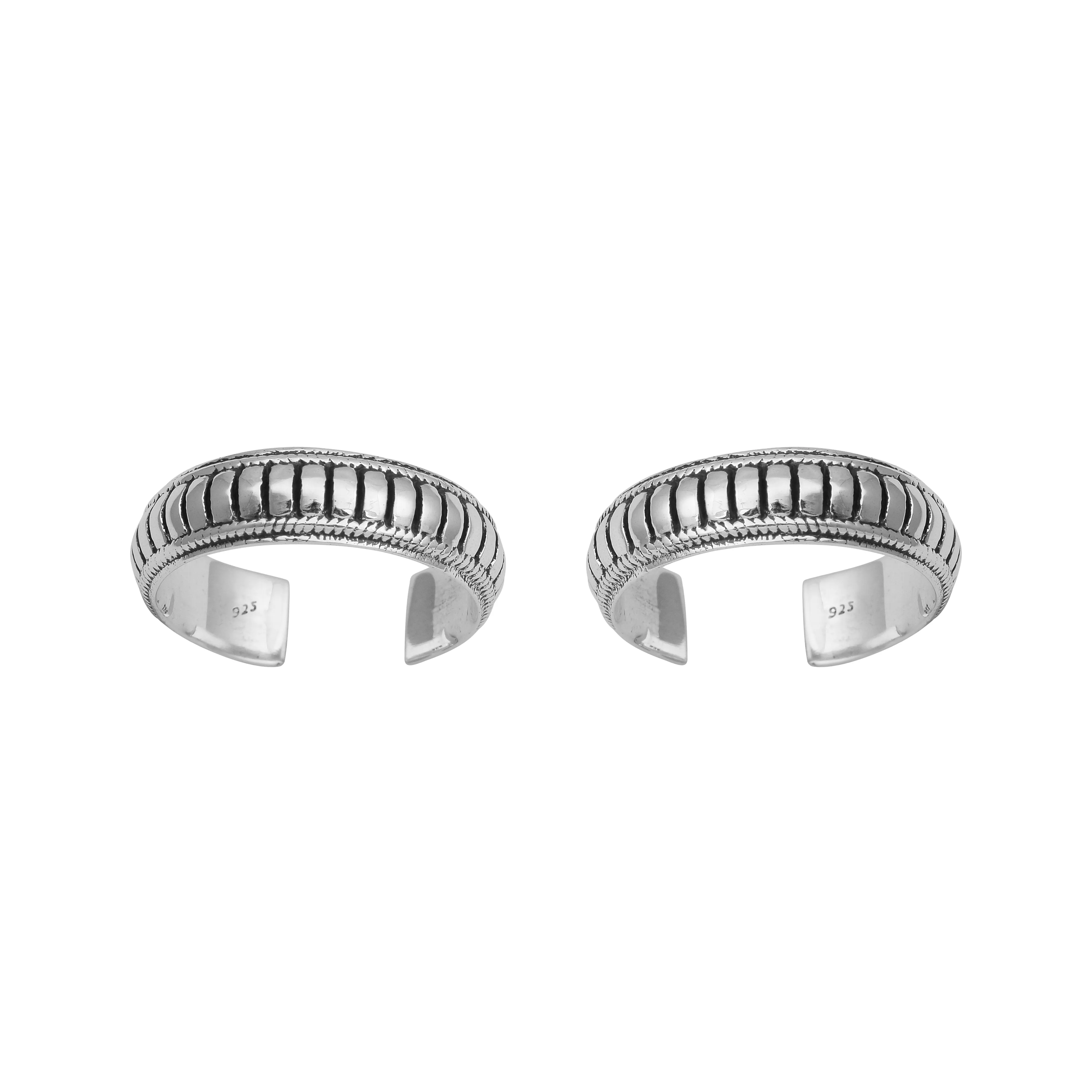 925 Sterling Silver Toe Rings Pair Unique Comfortable Toe Ring For Women Gross Weight 5.20