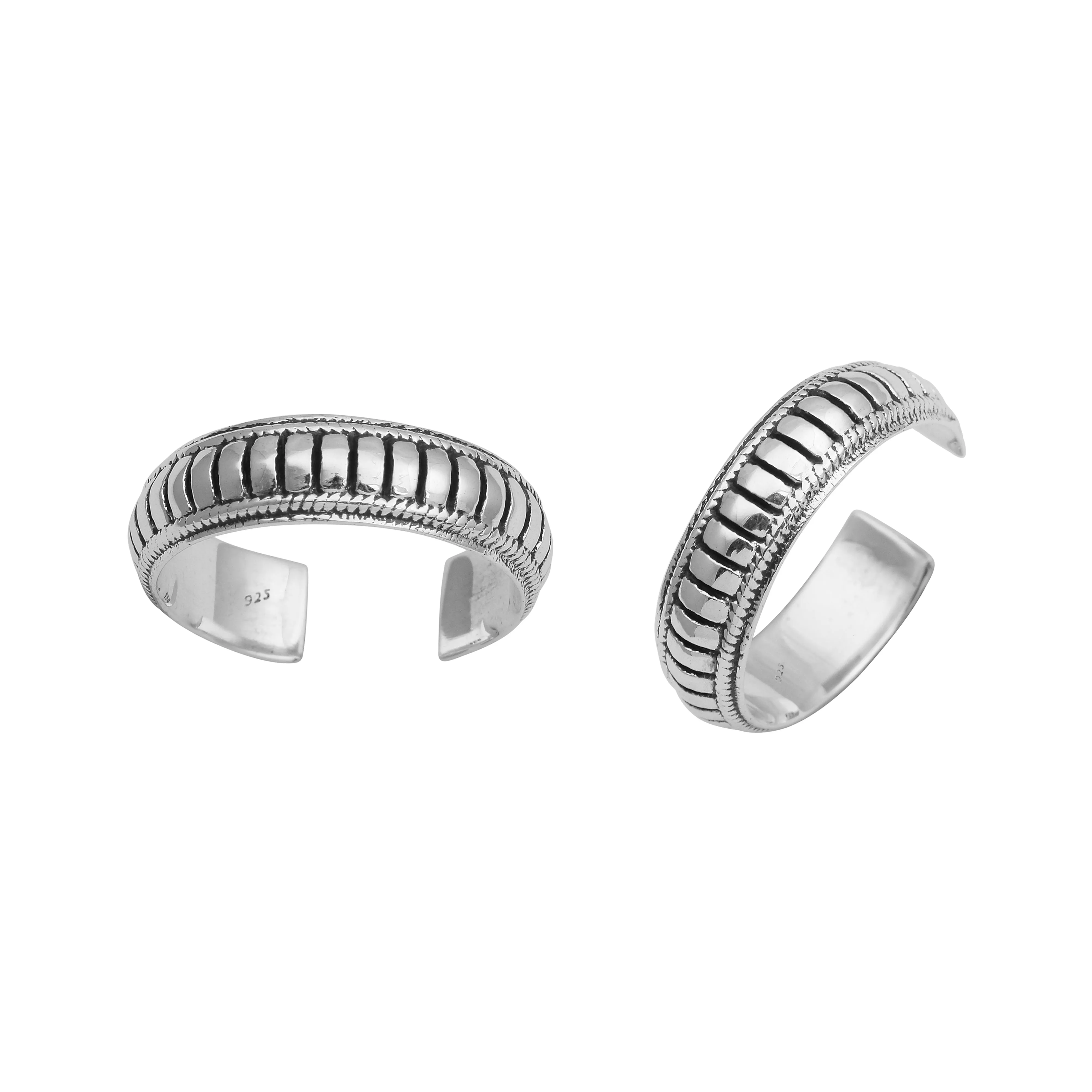 925 Sterling Silver Toe Rings Pair Unique Comfortable Toe Ring For Women Gross Weight 5.20