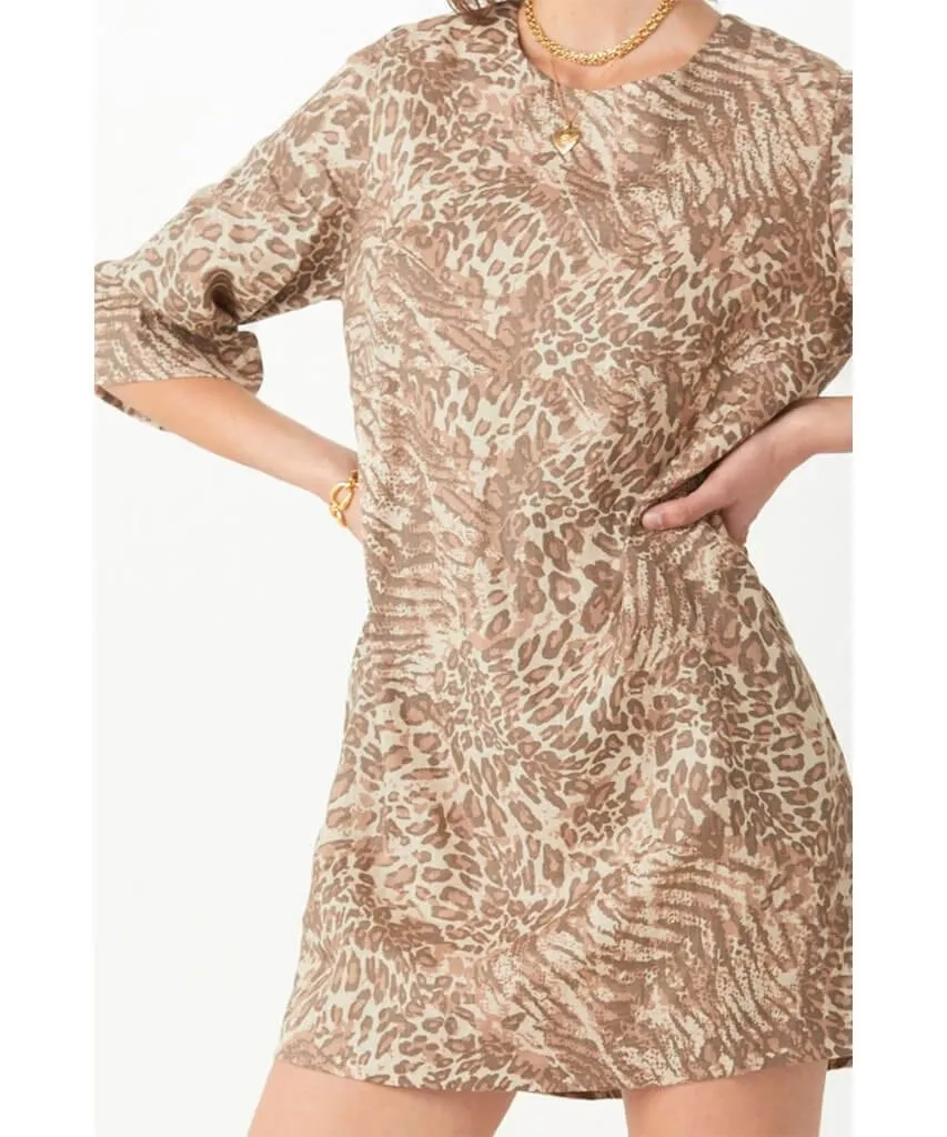 Ada Tunic Dress Leopard