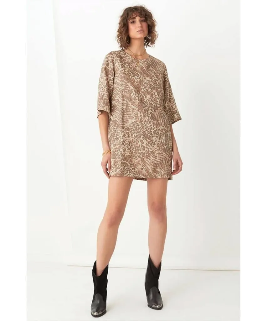 Ada Tunic Dress Leopard