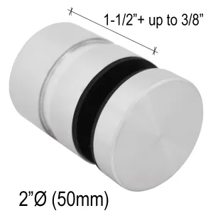 Adjustable Standoff - J Series - 2" Ø˜ X 1-1/2" Base Height - SS316 - Round (BS, MB) - Non Engineered