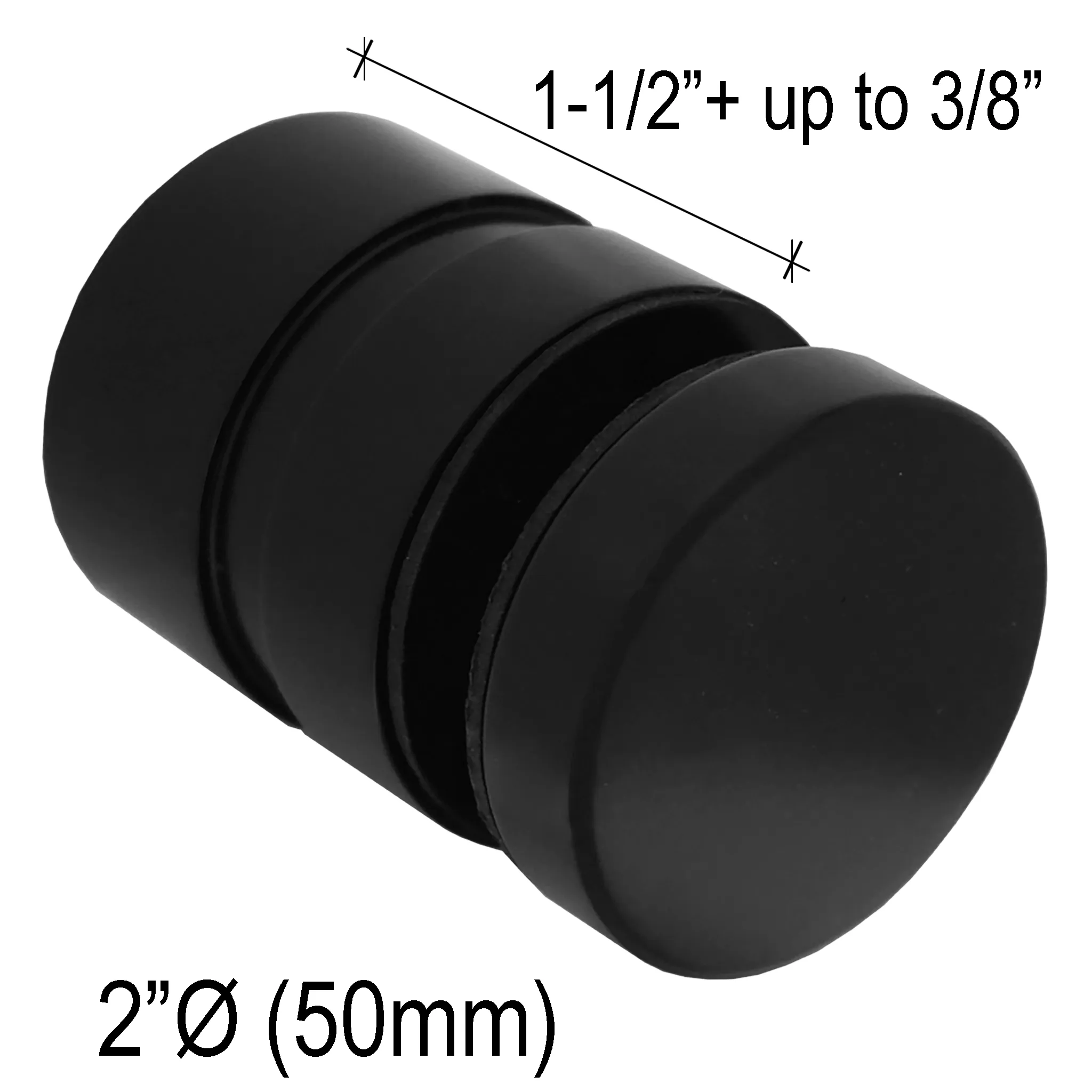 Adjustable Standoff - J Series - 2" Ø˜ X 1-1/2" Base Height - SS316 - Round (BS, MB) - Non Engineered