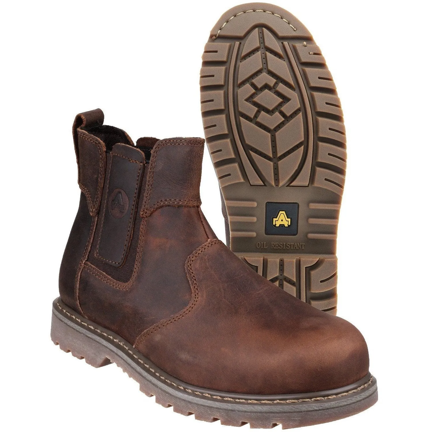 Amblers FS165 Full-Grain Leather Safety Dealer Boot