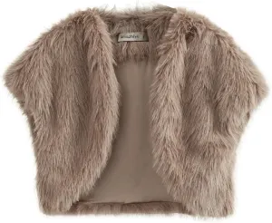 Amzhiyu Women Faux Fur Bolero Shrug