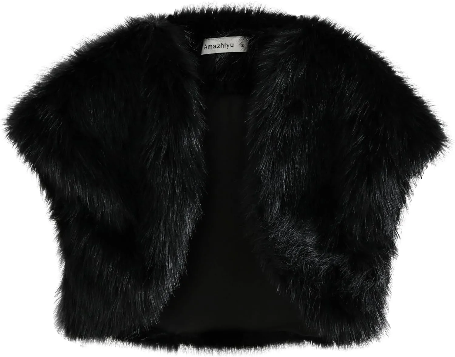 Amzhiyu Women Faux Fur Bolero Shrug