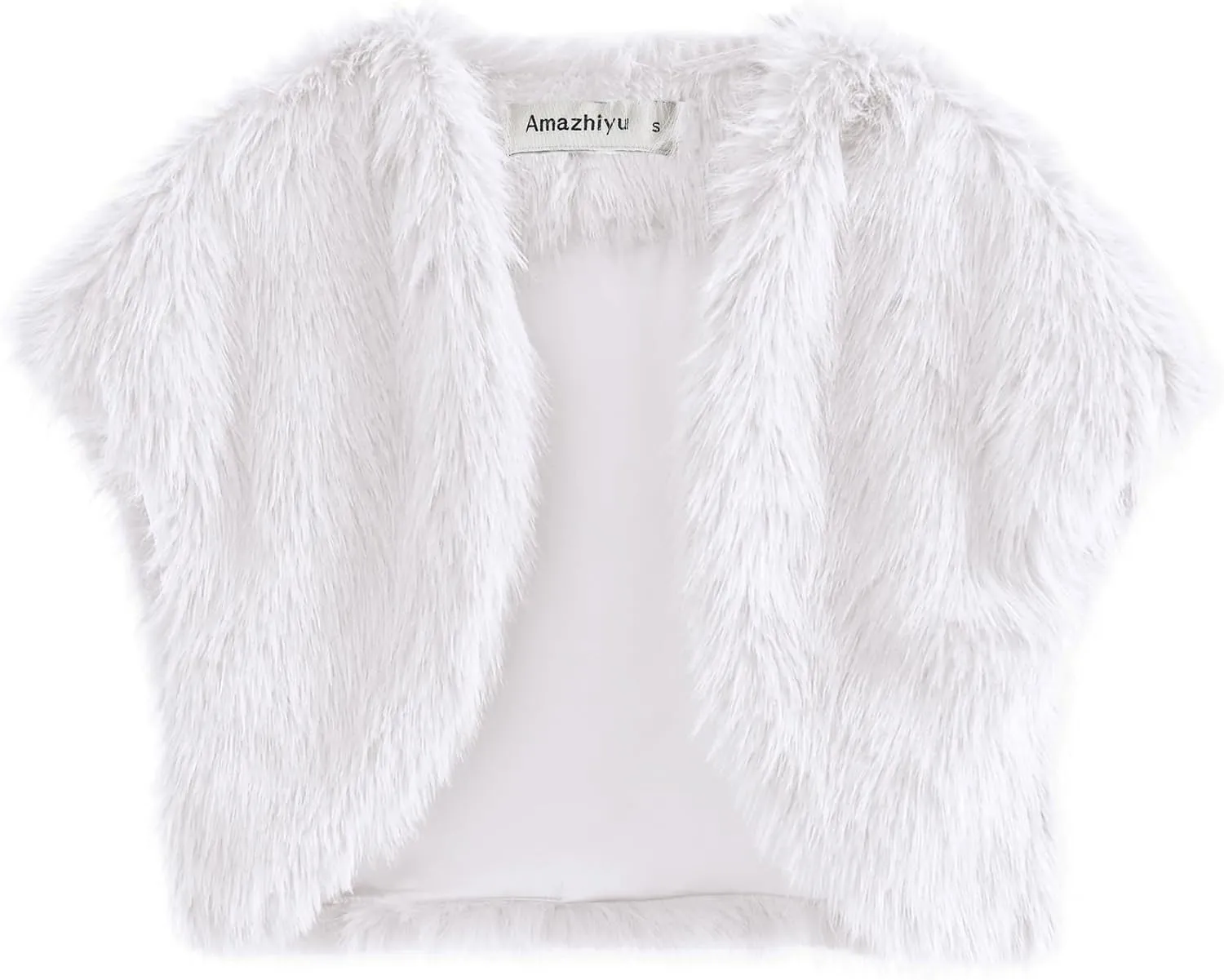 Amzhiyu Women Faux Fur Bolero Shrug