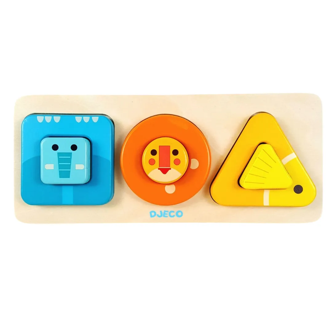 Animal Nesting Shapes Puzzle
