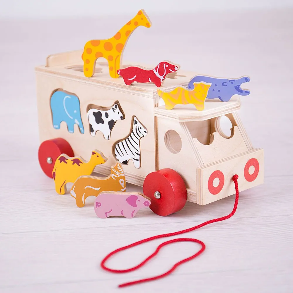 Animal Shape Lorry - Wooden Toy