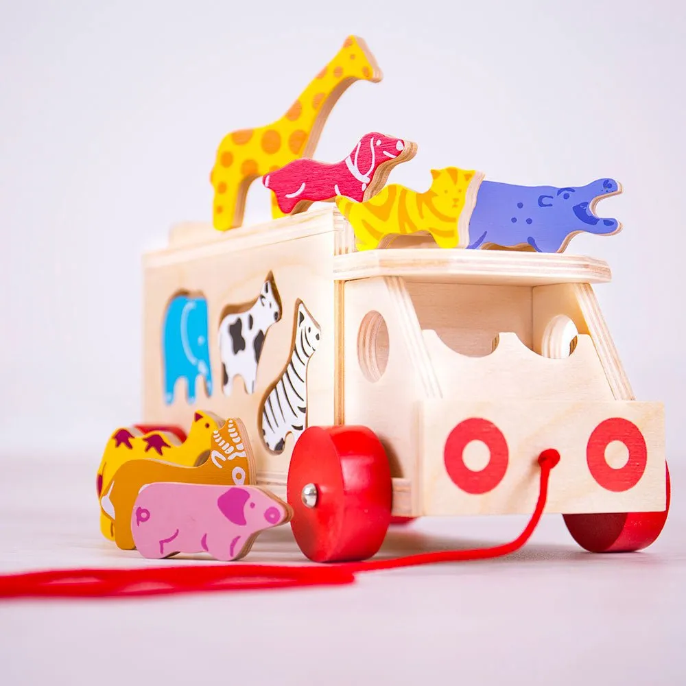 Animal Shape Lorry - Wooden Toy
