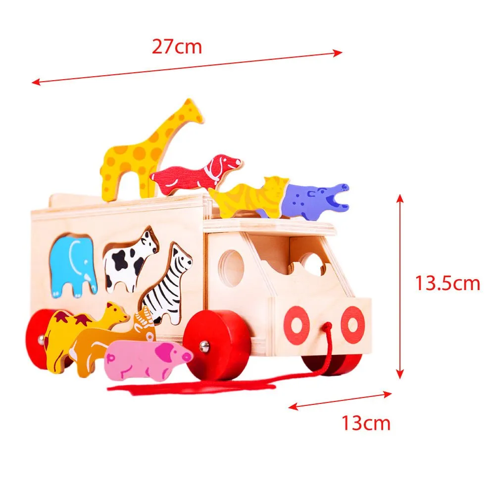 Animal Shape Lorry - Wooden Toy