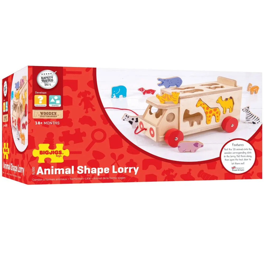 Animal Shape Lorry - Wooden Toy