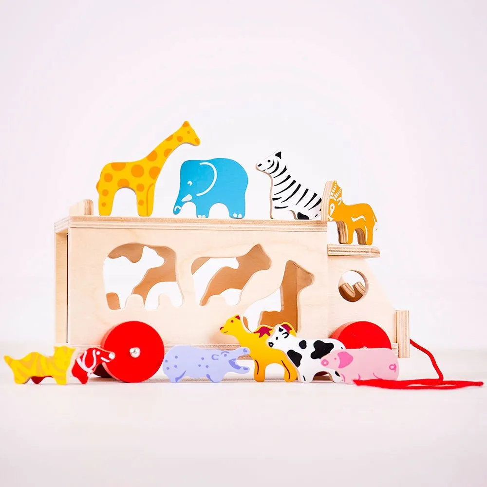 Animal Shape Lorry - Wooden Toy