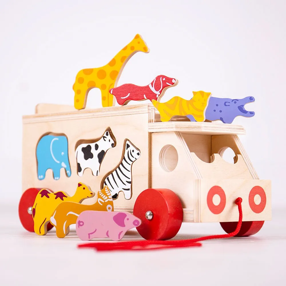 Animal Shape Lorry - Wooden Toy