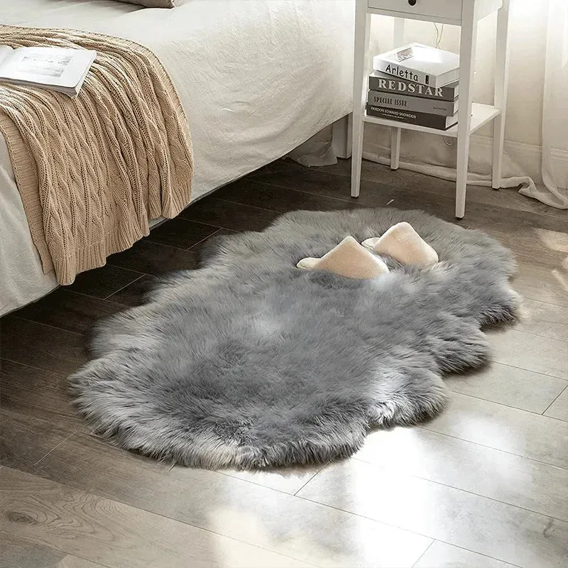 Animal Shaped Faux Fur Rug Runner