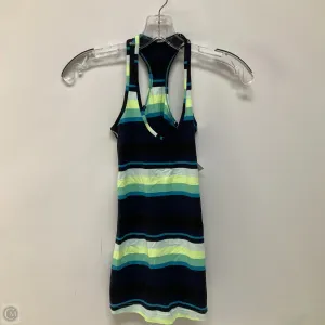 Athletic Tank Top By Lululemon In Striped Pattern, Size: 4
