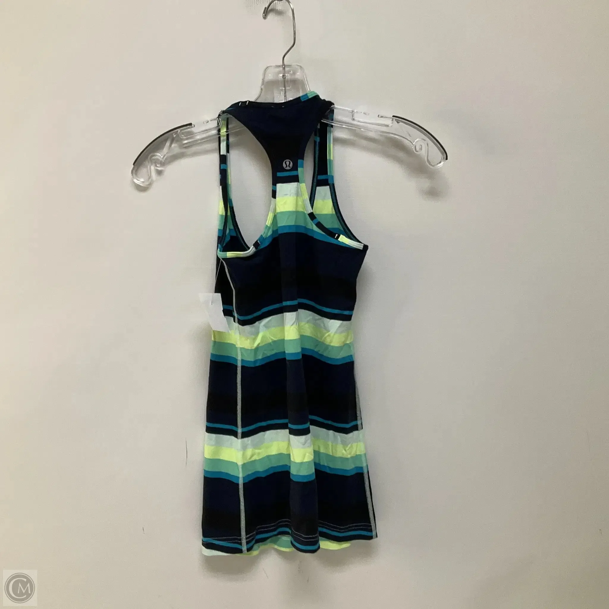 Athletic Tank Top By Lululemon In Striped Pattern, Size: 4
