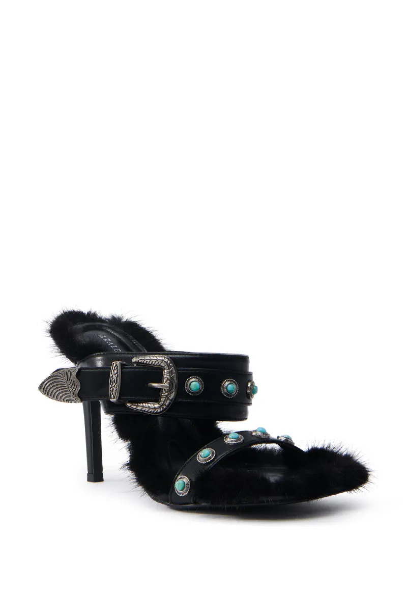 AZALEA WANG AUGER BLACK SANDAL