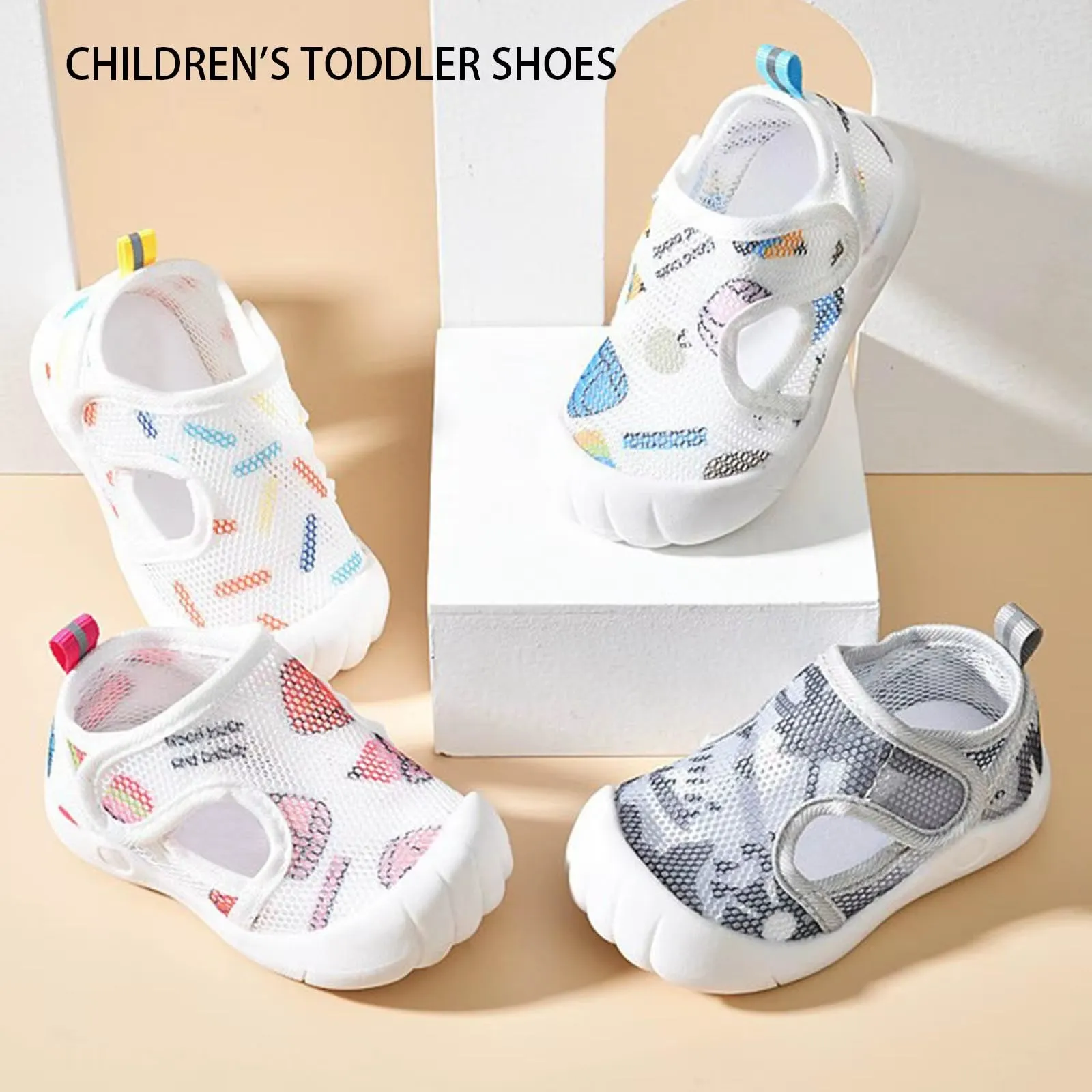 Baby Tennis Shoes Toddler Water Shoes Barefoot Water Shoes for Kids Baby Wide Socks with Arch Support Girls Tennis Shoes Size 3