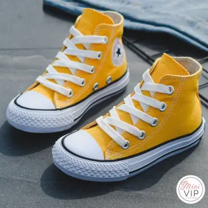 Baseball Hi-Top Canvas Trainers - blank (CURRENTLY OUT OF STOCK)