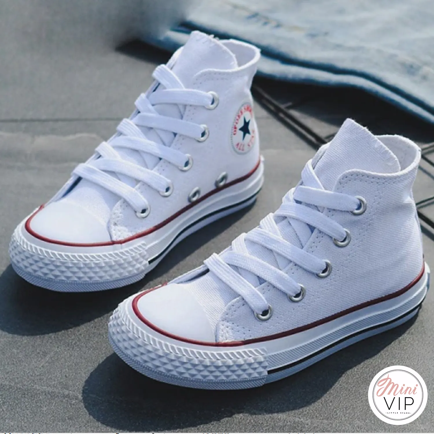 Baseball Hi-Top Canvas Trainers - blank (CURRENTLY OUT OF STOCK)