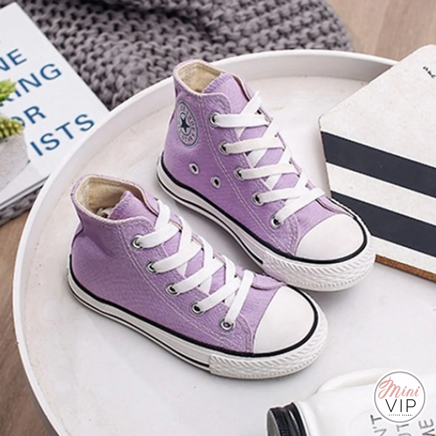 Baseball Hi-Top Canvas Trainers - blank - New Colours Autumn / Winter (CURRENTLY OUT OF STOCK)