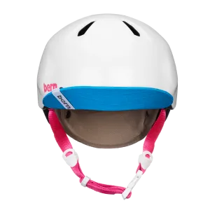 Bern Nina Satin White w/ Flip Visor
