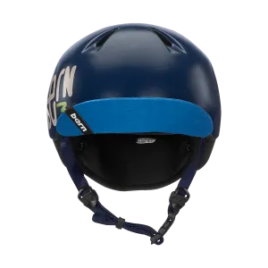 Bern Nino Satin Navy Blue Zig-Zag w/ Flip Visor