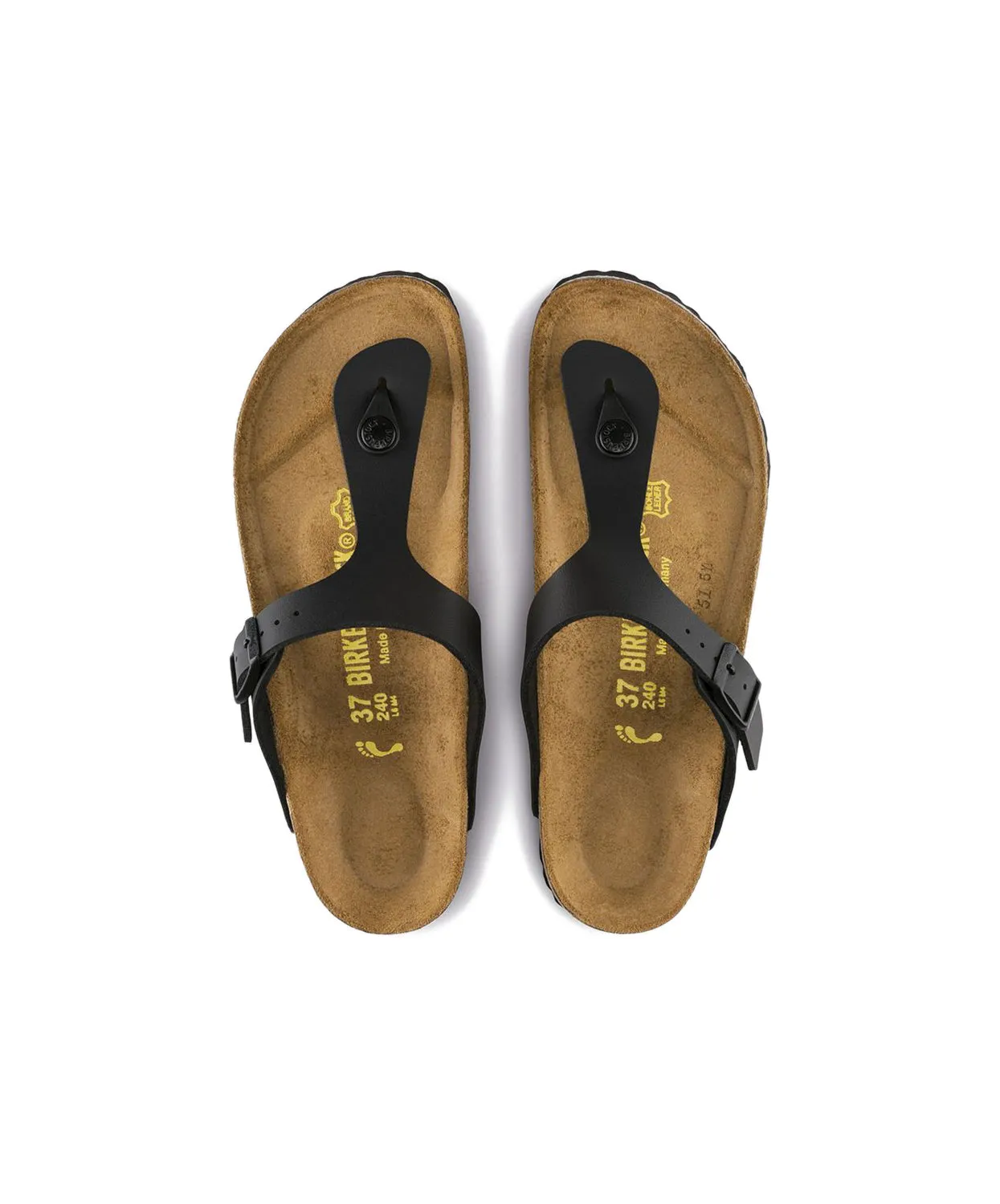 Birkenstock Gizeh Birko-Flor Black Sandals