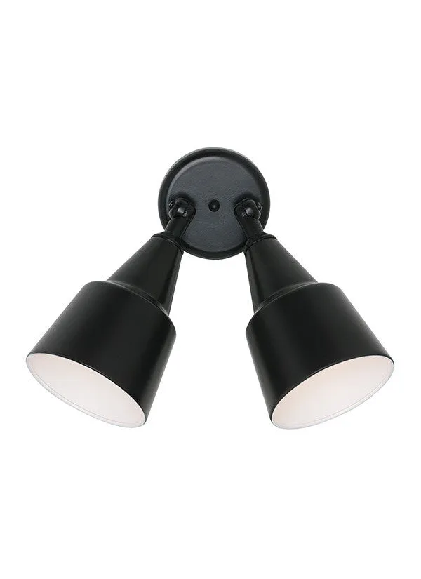 Black 2 Light Adjustable Swivel