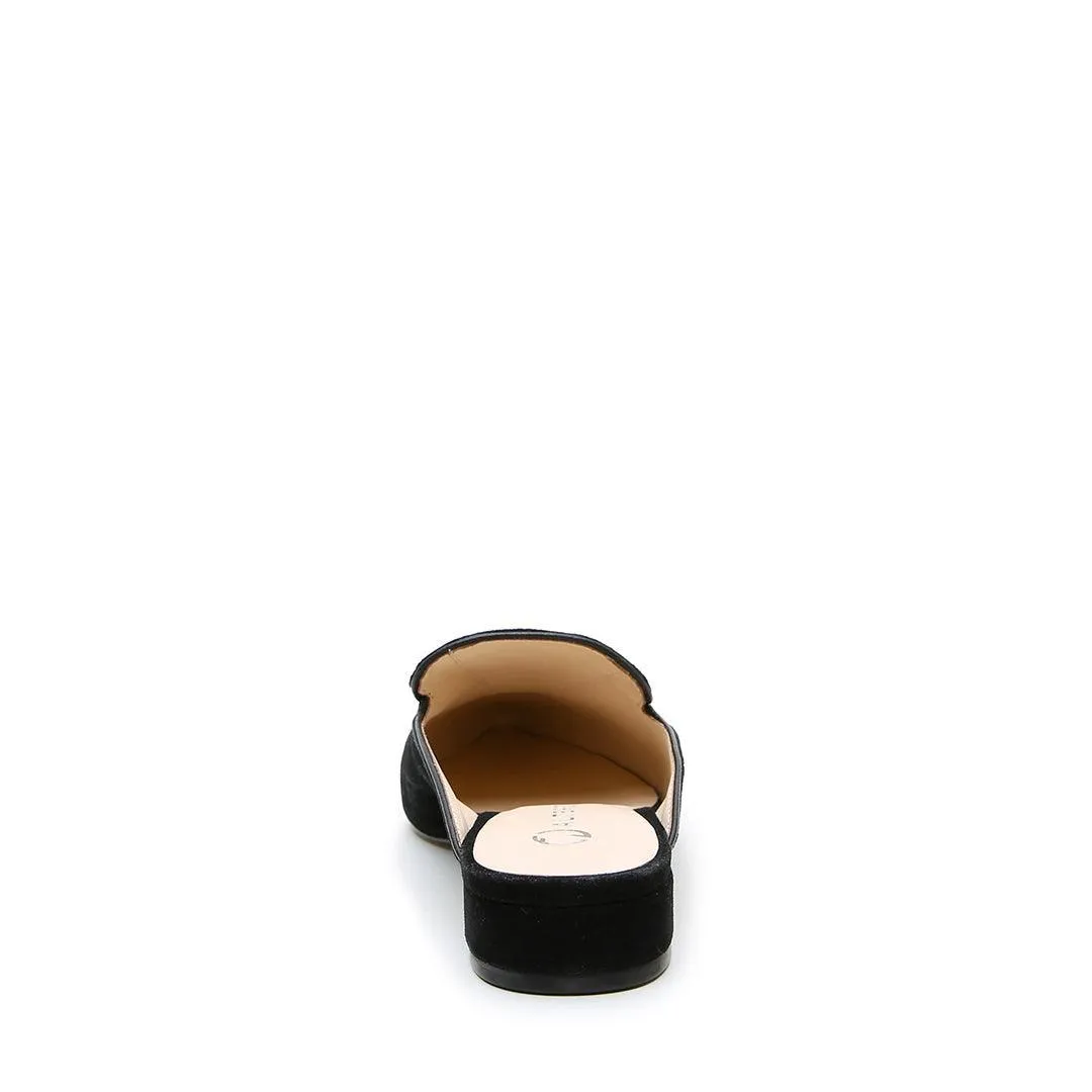 Black Suede Pointed Loafer