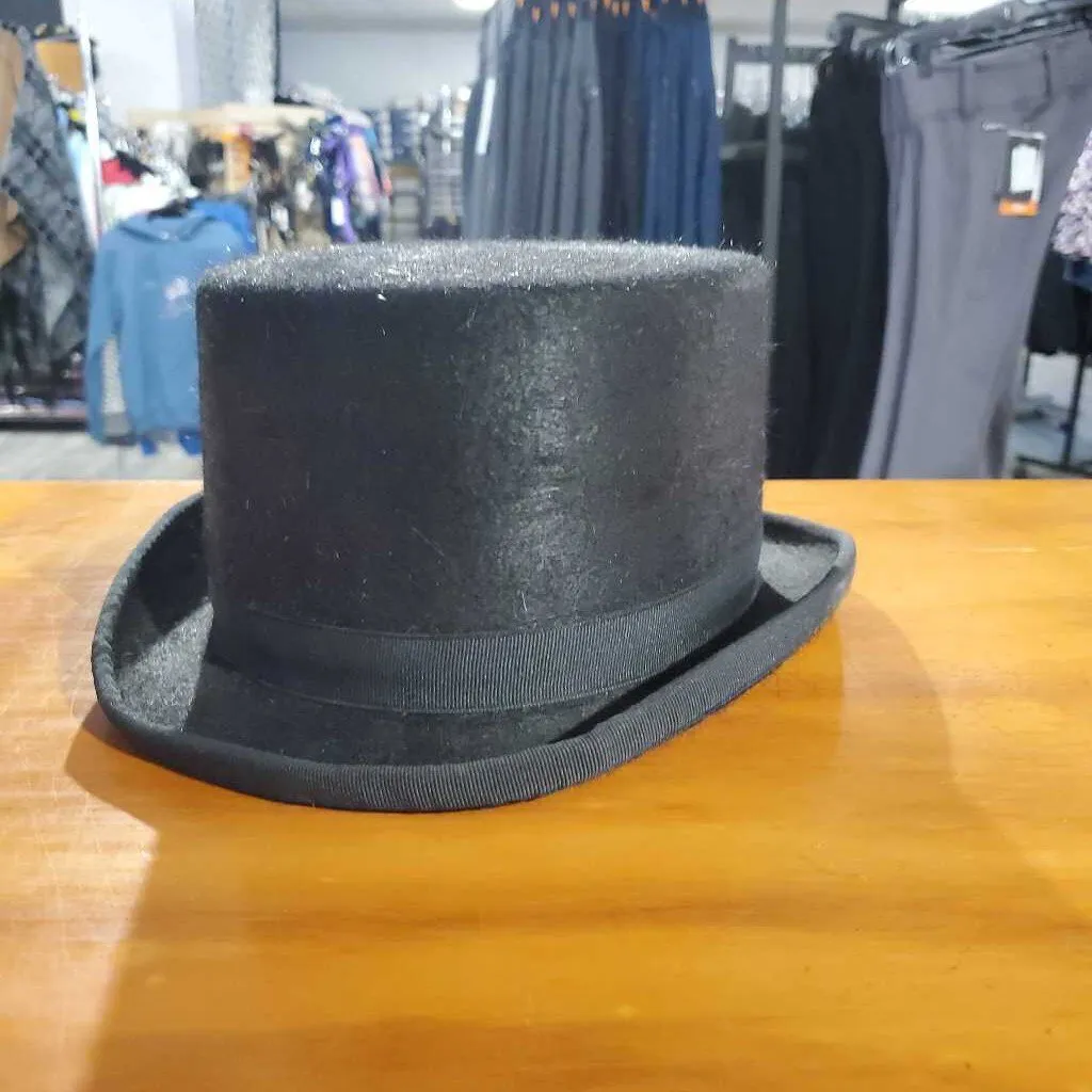 Black Top Hat 6 1/2