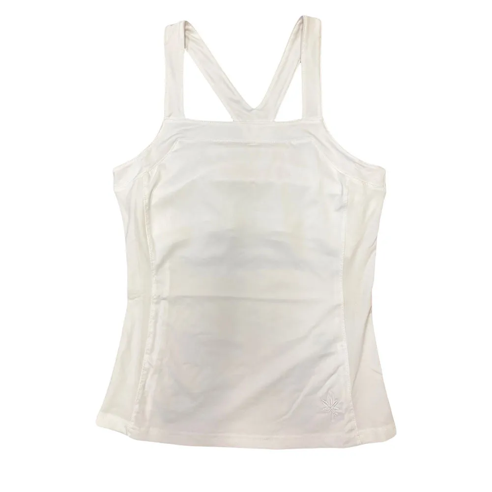 BOAST Women's White Racerback Tennis Top $65 NEW