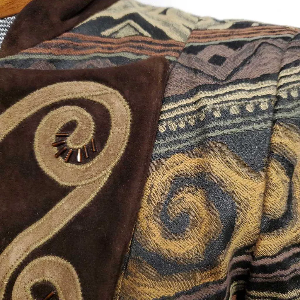 Brown and Gold Western Top