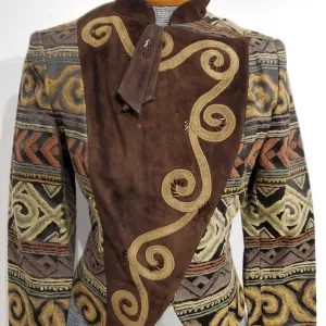 Brown and Gold Western Top