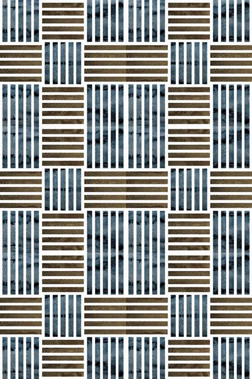 C H Designs "Piet" Vinyl Floorcloth - Spicher & Co.