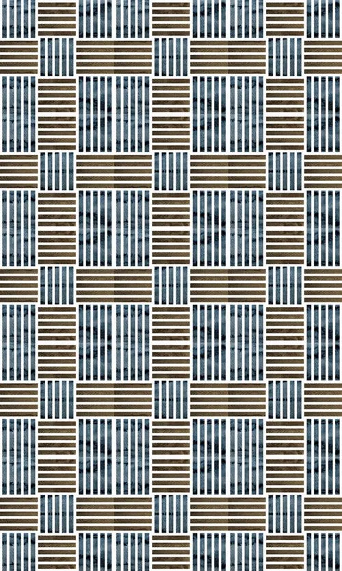 C H Designs "Piet" Vinyl Floorcloth - Spicher & Co.