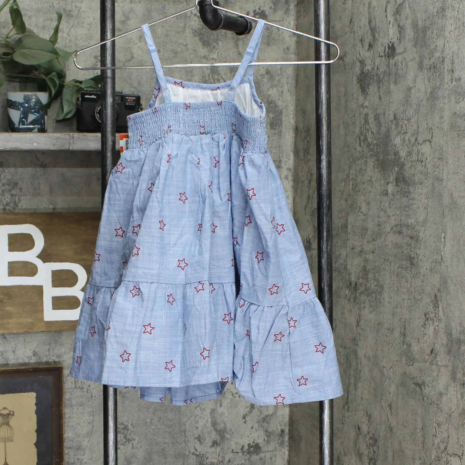 Cat & Jack Girls' Printed Tiered Lined Woven Sleeveless Dress