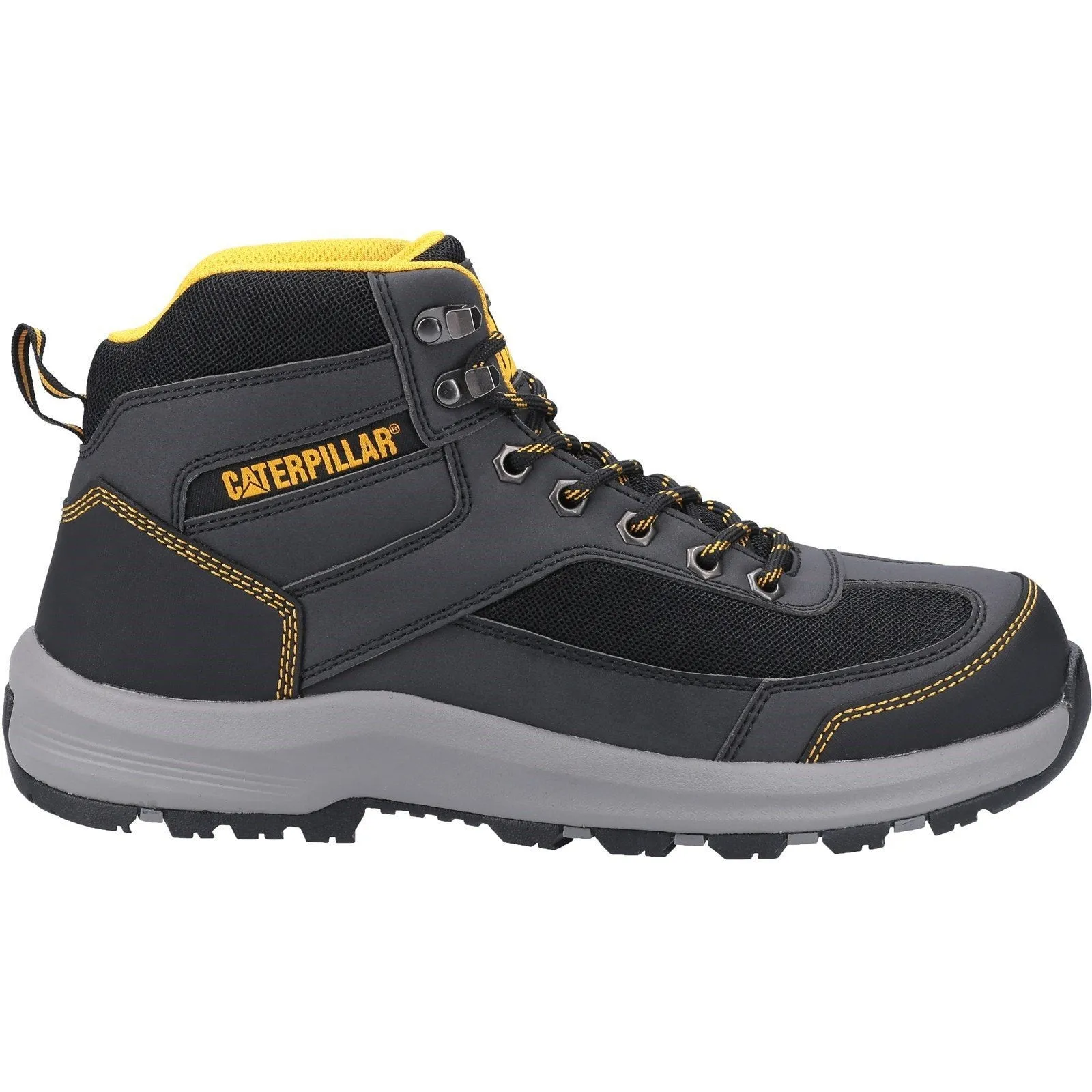 Caterpillar NEW Elmore S1P Wide-Fitting Safety Hiker | Steel Toe Cap - Dark Grey