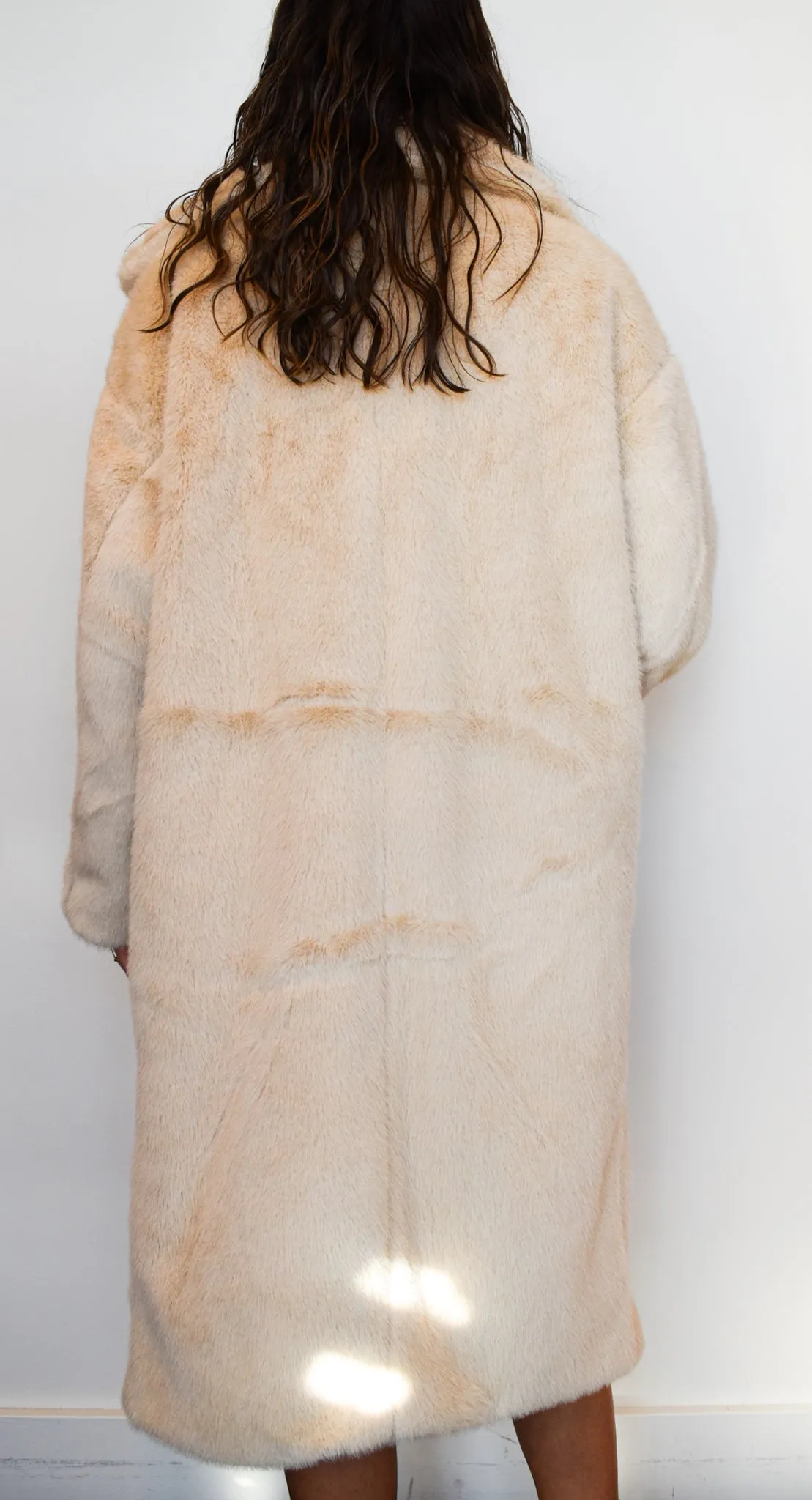 Chic Long Line Fur Coat