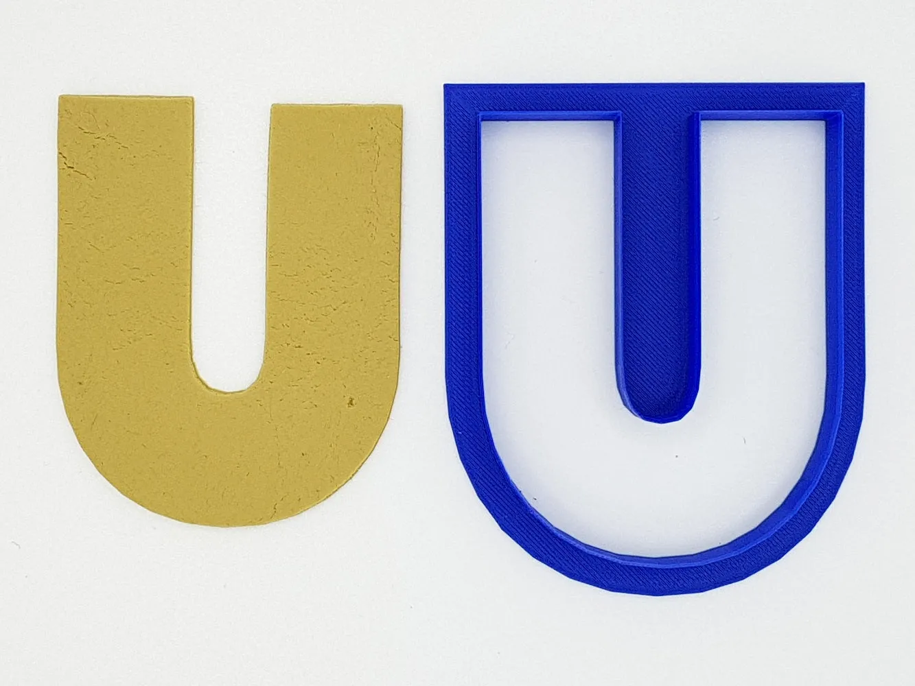Chunky Alphabet Letter U 9.5cm Cookie Cutter