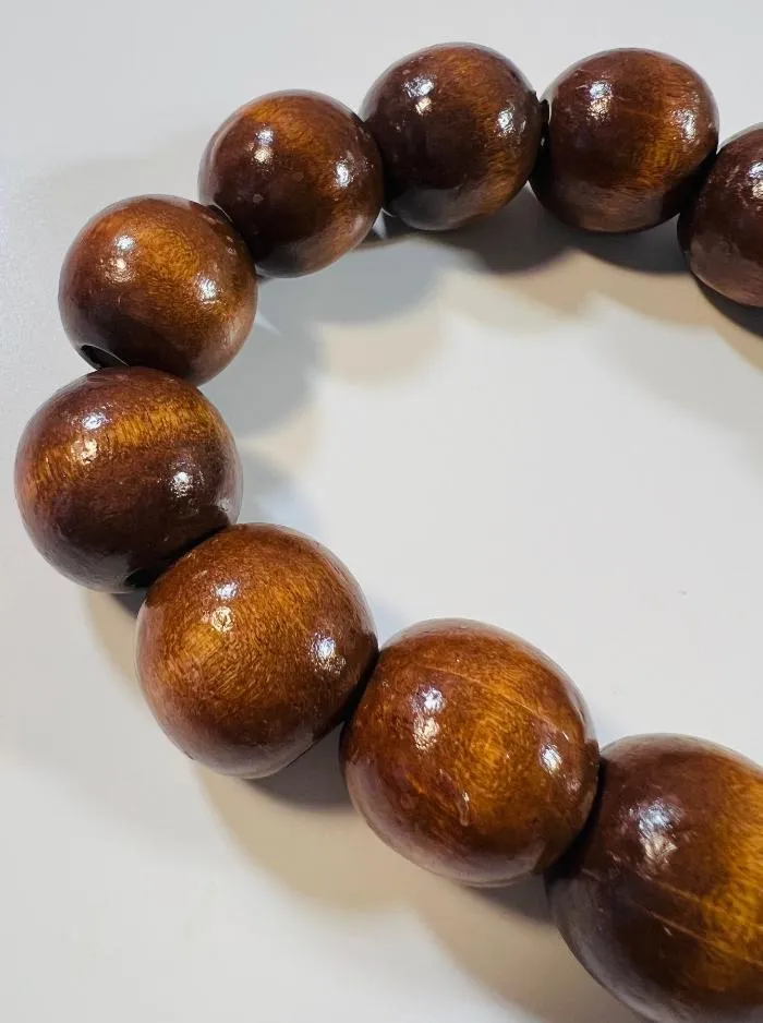 Chunky Ivory and Brown Necklace