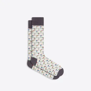 Cocktail Glass Mid-Calf Socks