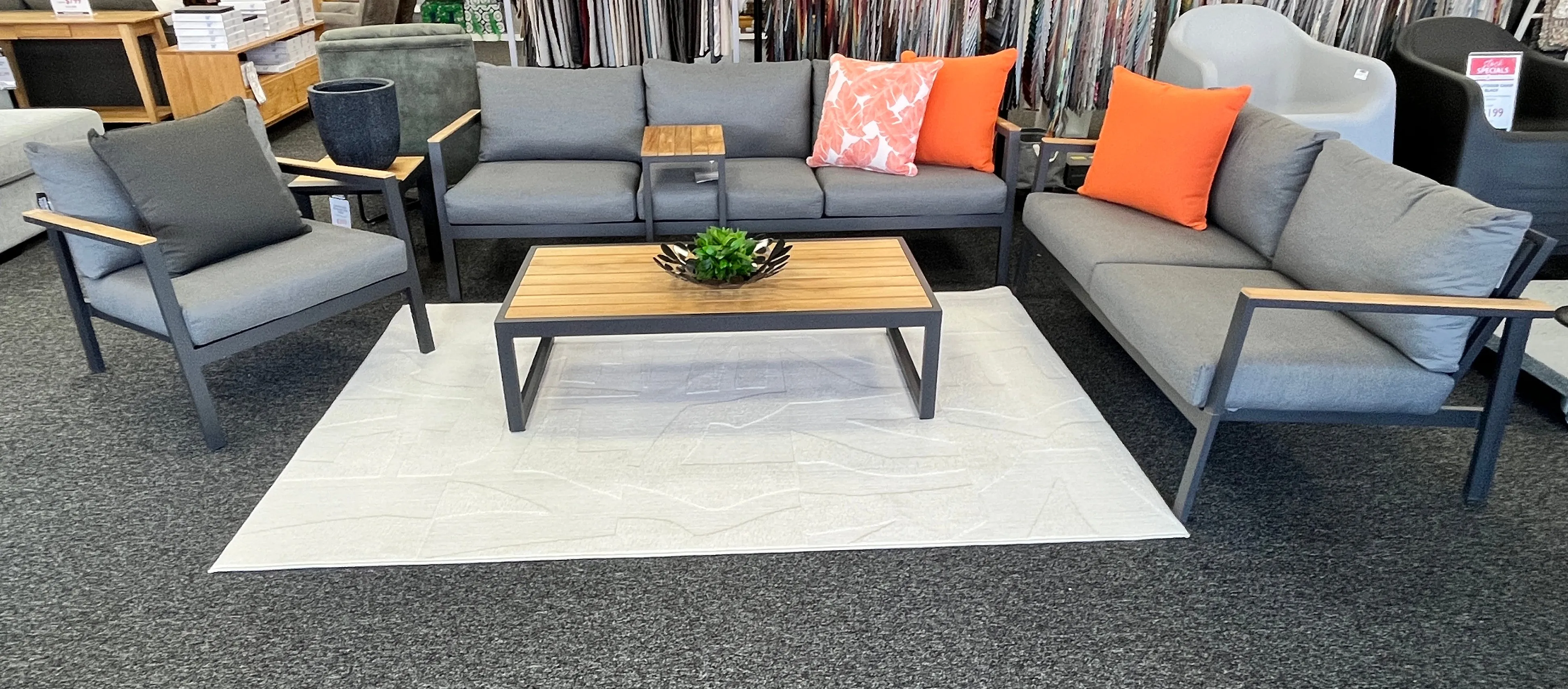 Copenhagen Outdoor 2-Seater Sofa - Charcoal